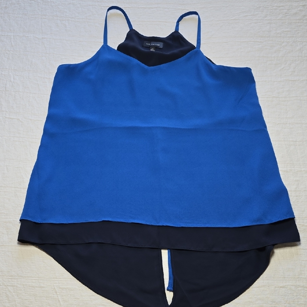 The Limited Blue and Black Layered Tank Top - Picture 2 of 8